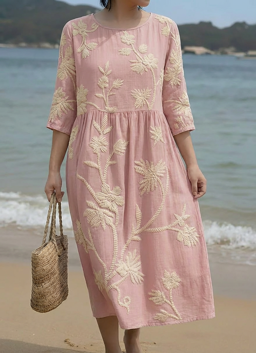Vestido Midi Estampado Floral Phoebe