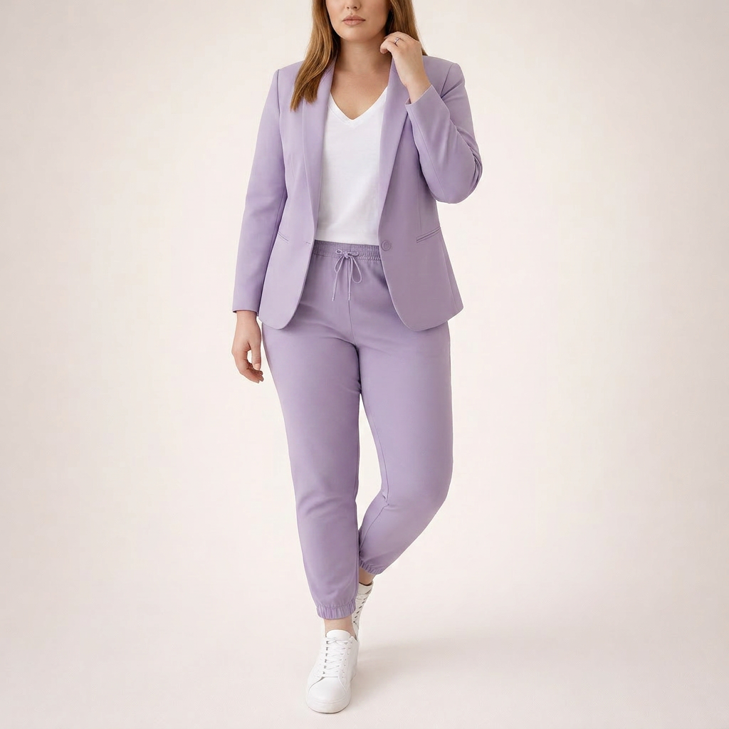 Eva | Traje Holgado con Toque Deportivo