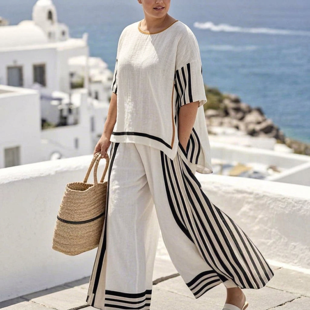 Montrielle | Noir Stripe Coastal Set