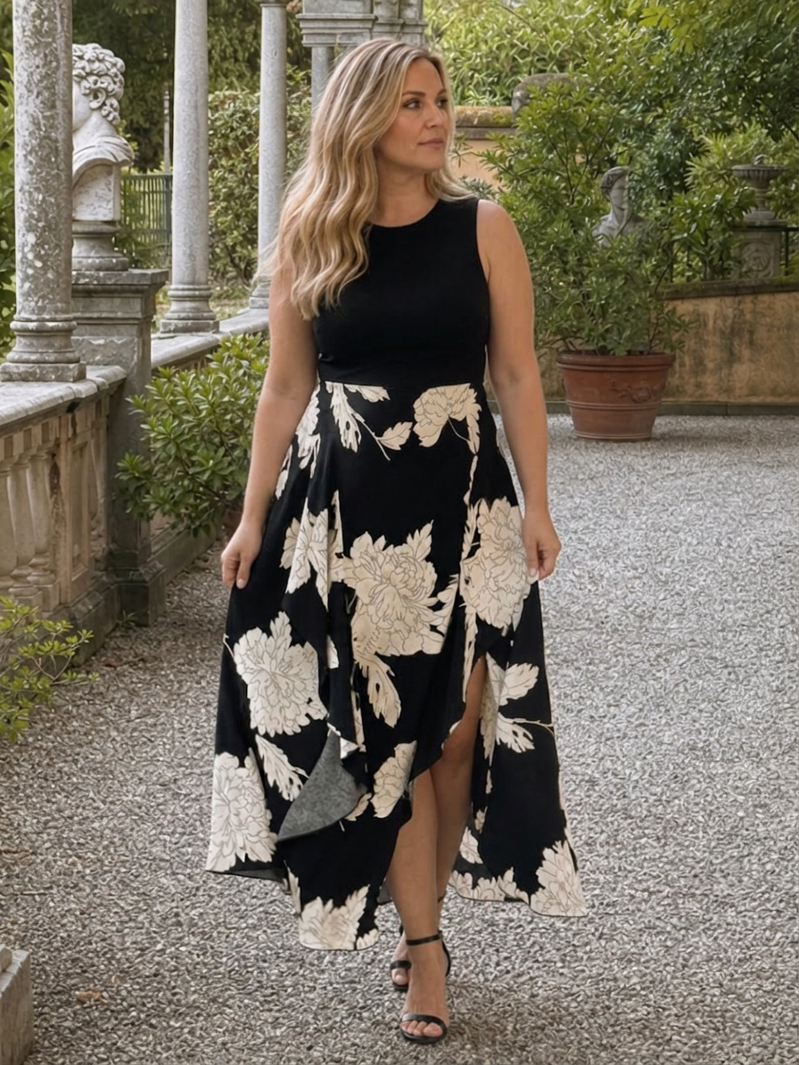 Vestido Midi Floral Klasen