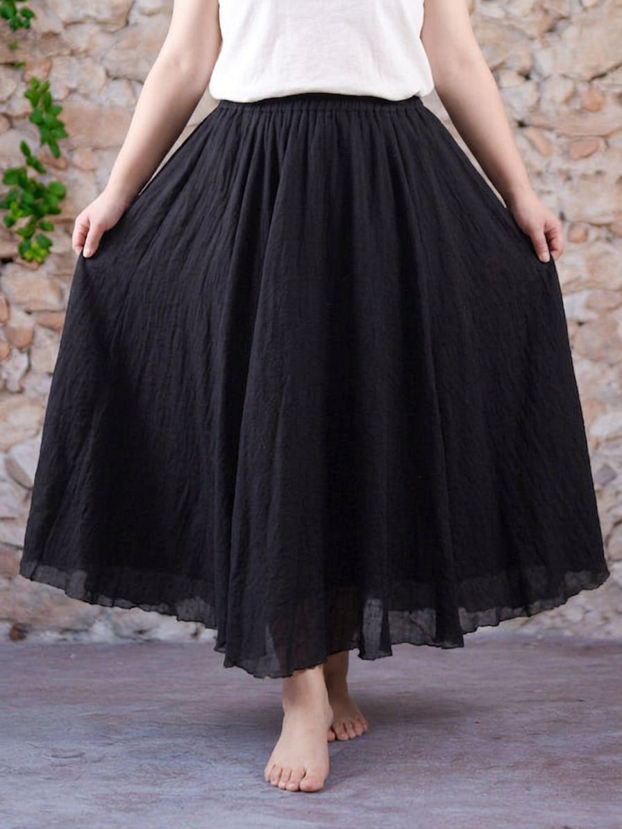 Falda Perla Brillante — Movimiento Natural Elegante
