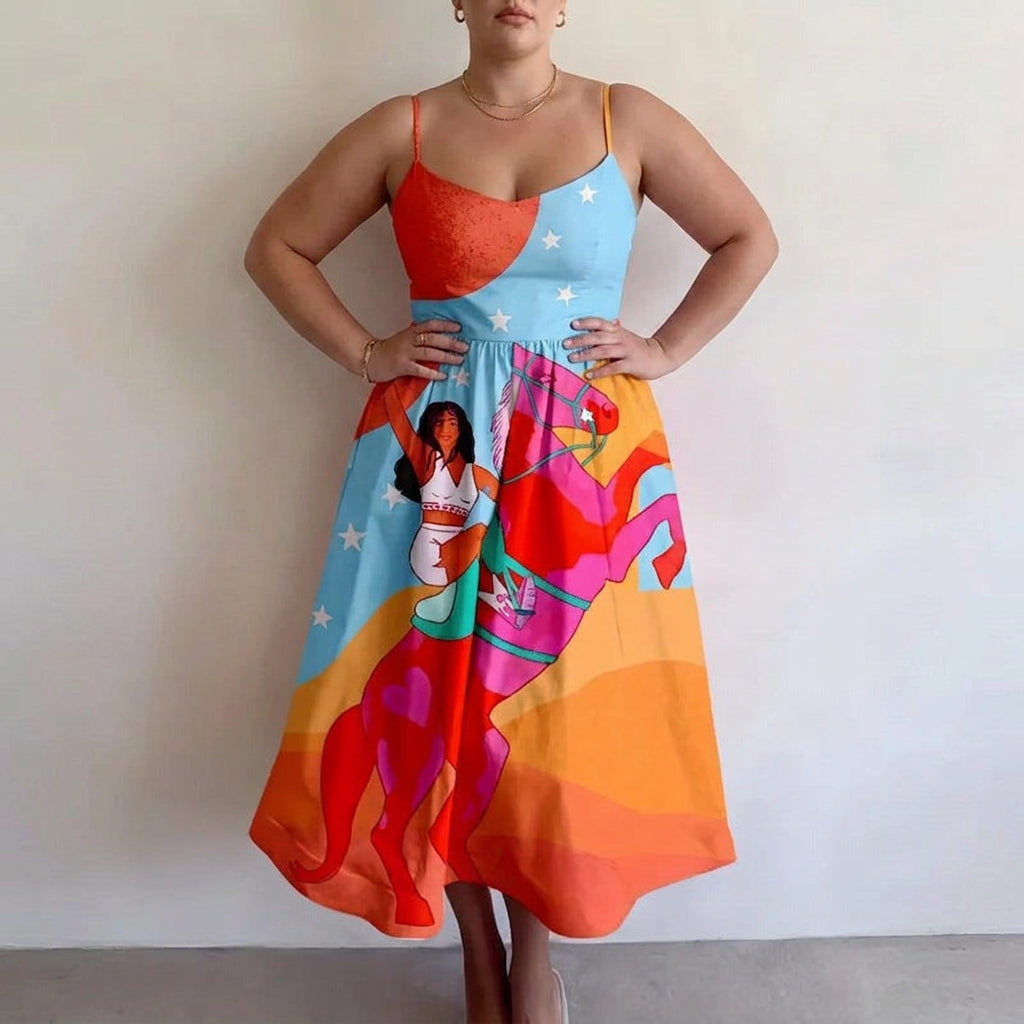 Solavienne | Vestido Midi Atardecer