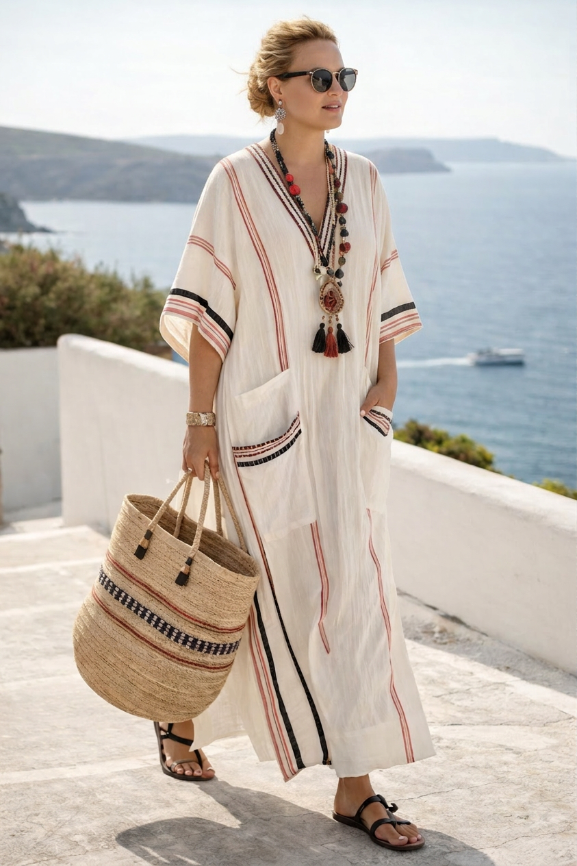 Zahara | Vestido Maxi Boho Costero Cálido