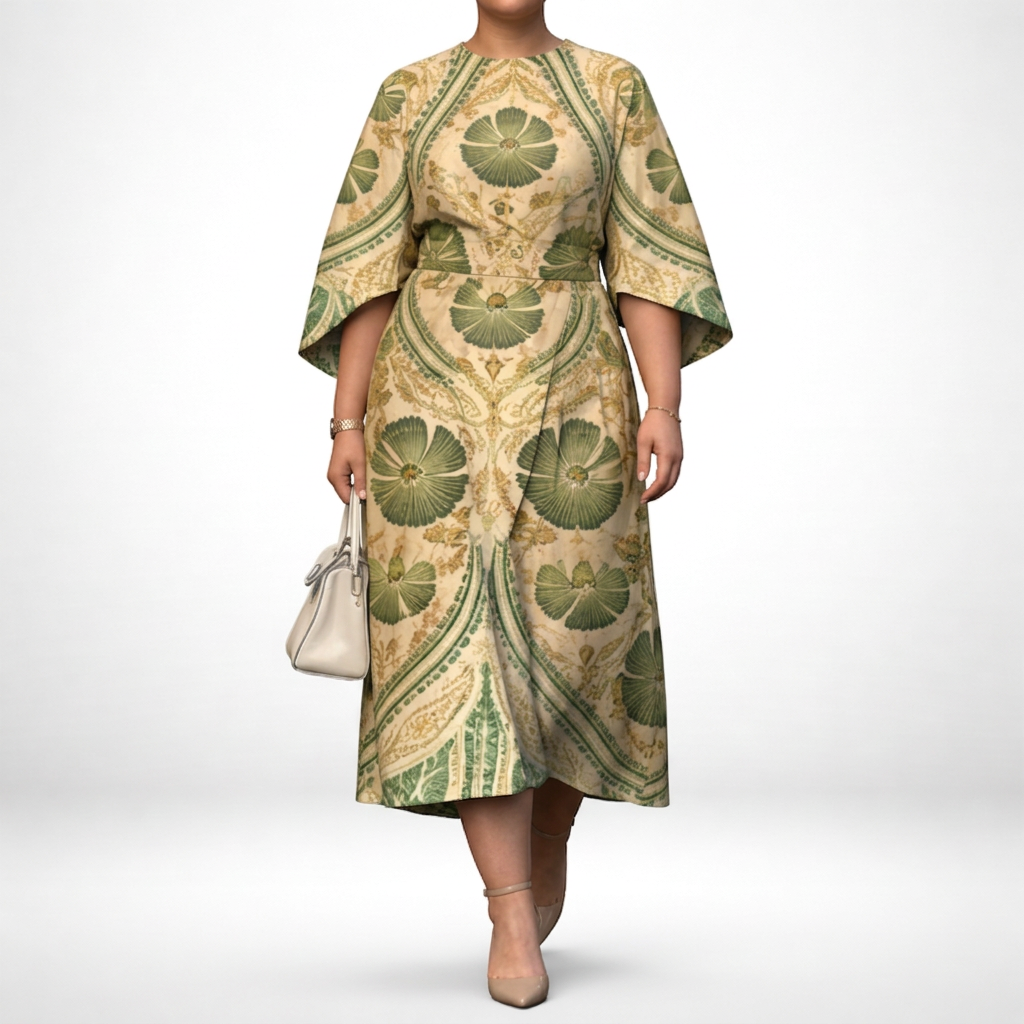 Serenza | Vestido Midi Floral Vintage