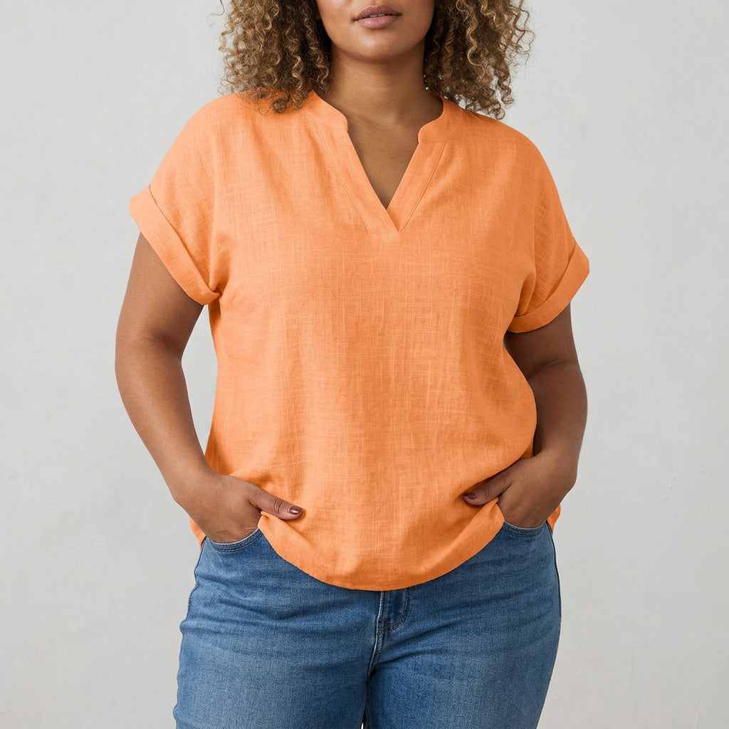 Xavinah | Comfortable V-Neck Blouse