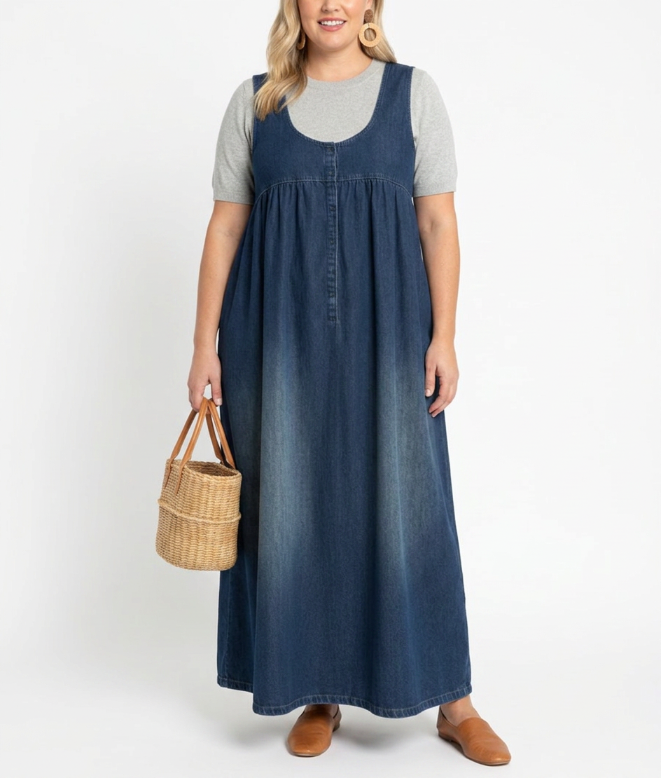 Vestido Largo Vaquero Vintage Karen