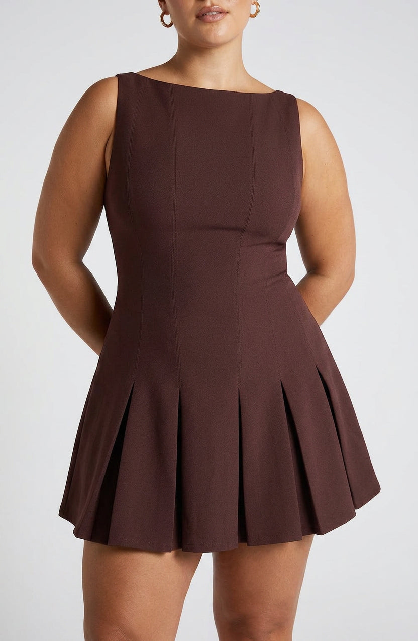 Vestido Corto Granate Rory