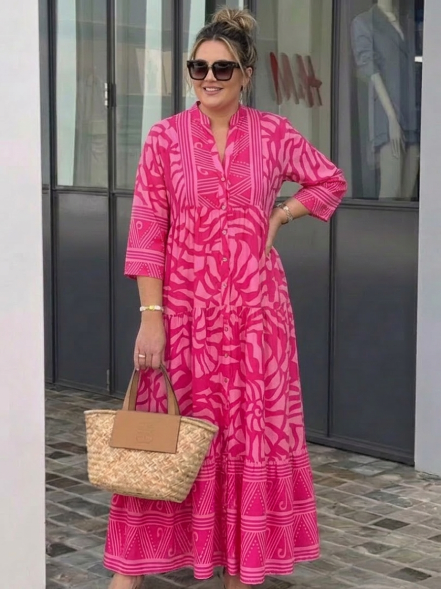 Marielle | Button Front Midi Dress