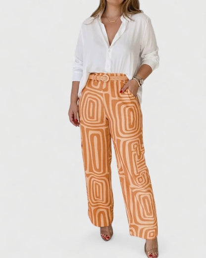 Kira | Conjunto Elegante de Dos Piezas (con Cinturón de Regalo)