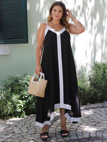 Vestido Midi Color Block Nancy