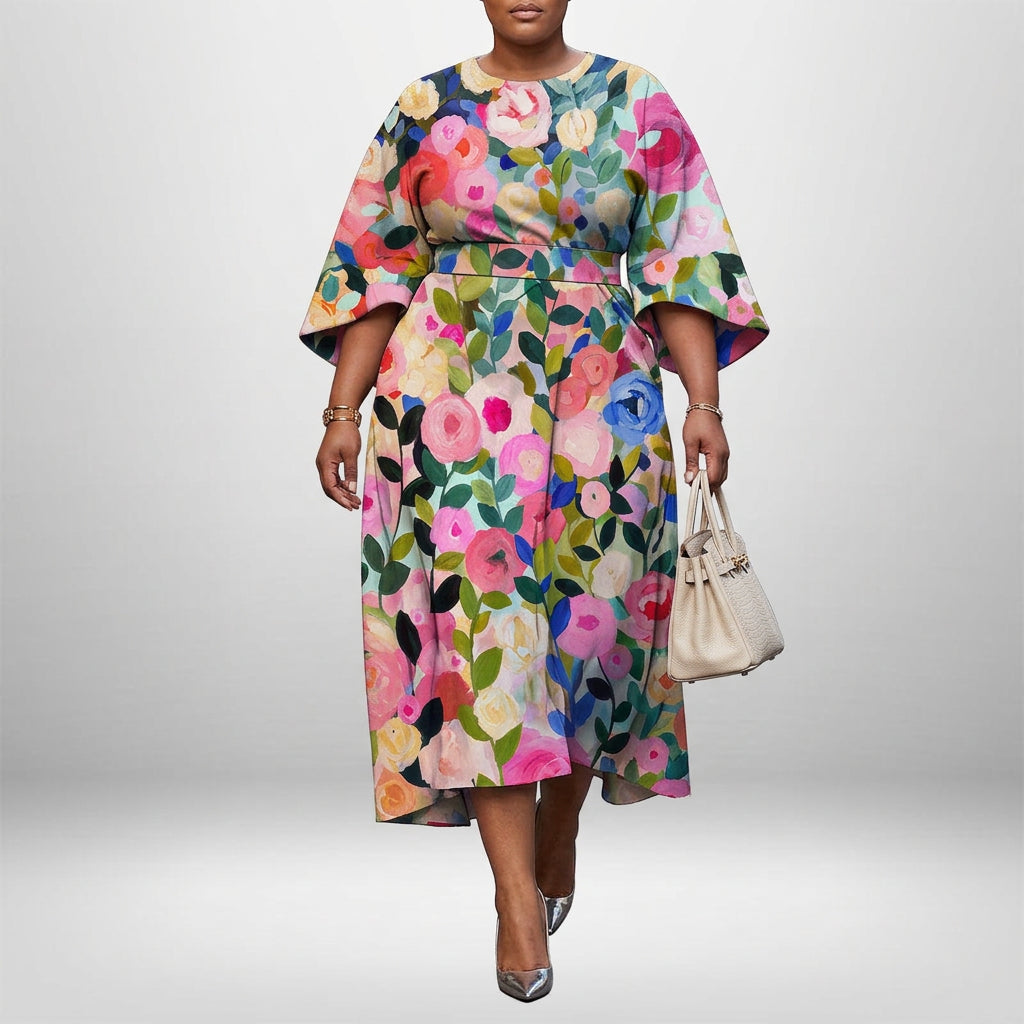 Rosalie | Vestido Midi Estampado Floral