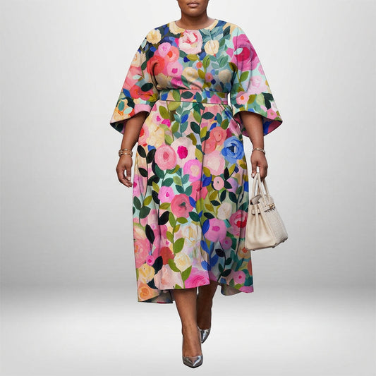 Rosalie | Vestido Midi Estampado Floral