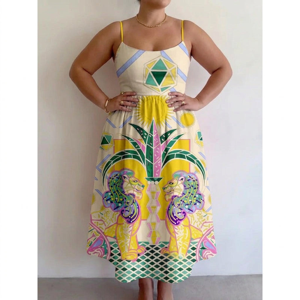 Zephyrelle | Vestido Midi Templo Solar