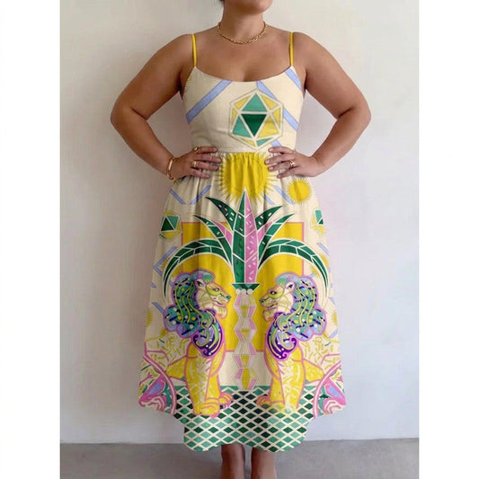 Zephyrelle | Vestido Midi Templo Solar