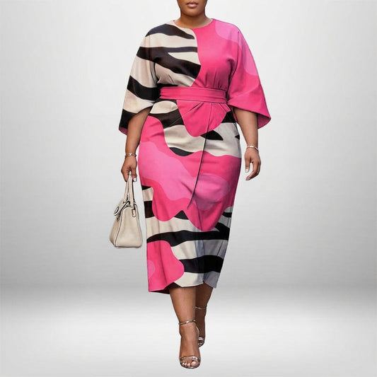 Zarella | Vestido Midi Abstracto