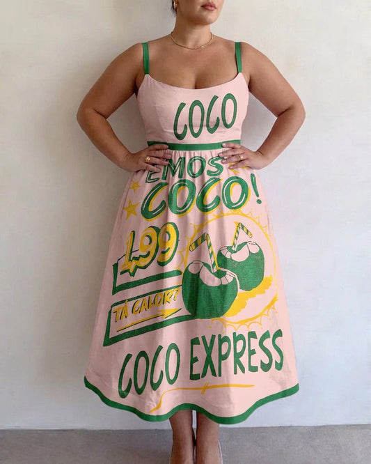 Tallulah | Vestido Midi Mercado Tropical