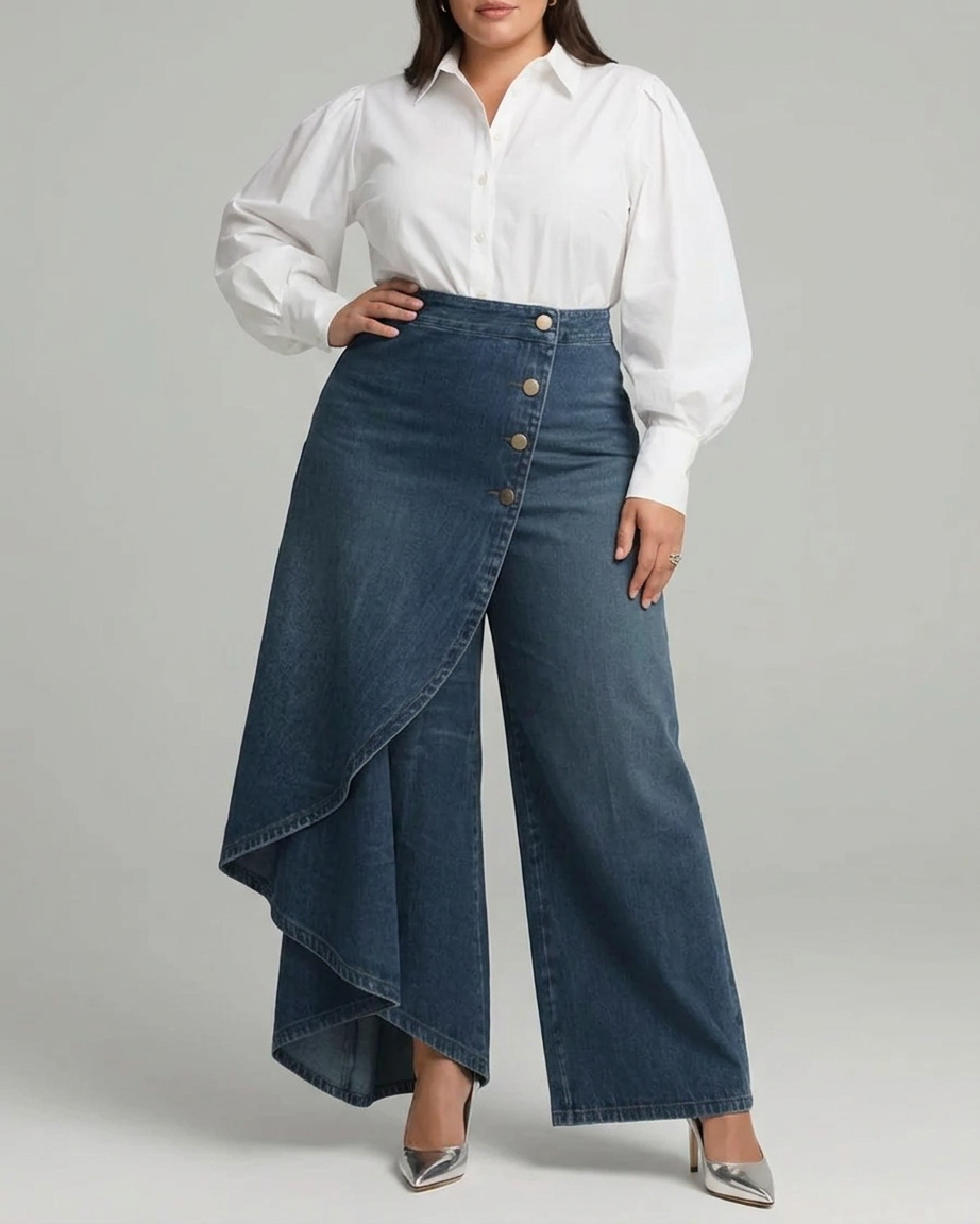 Pantalón Vaquero Cruzado Audrey