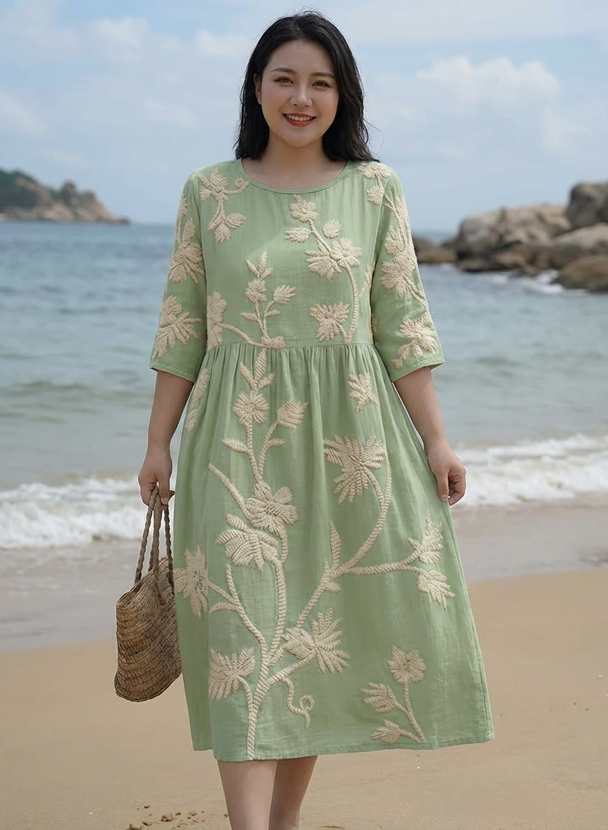 Vestido Midi Estampado Floral Gwen
