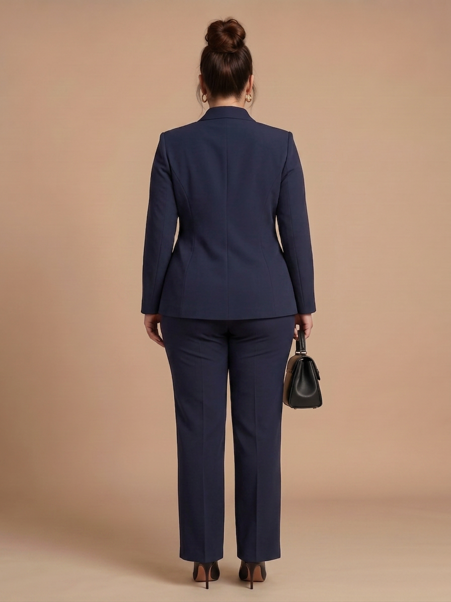 Delta | Traje Estructurado con Cuello Alzado
