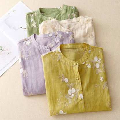 Camisa de Algodón Bordada Lily