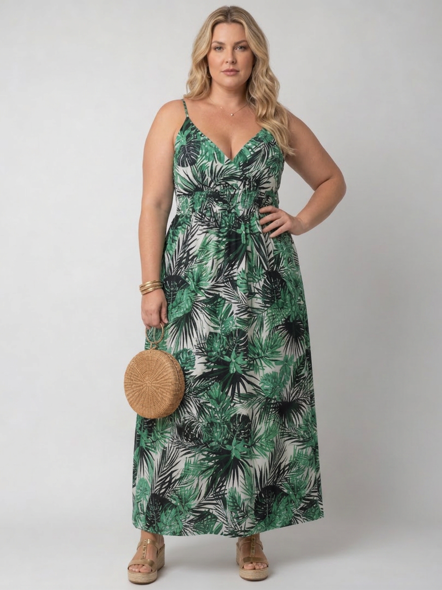 Vestido Midi Floral Maravelle