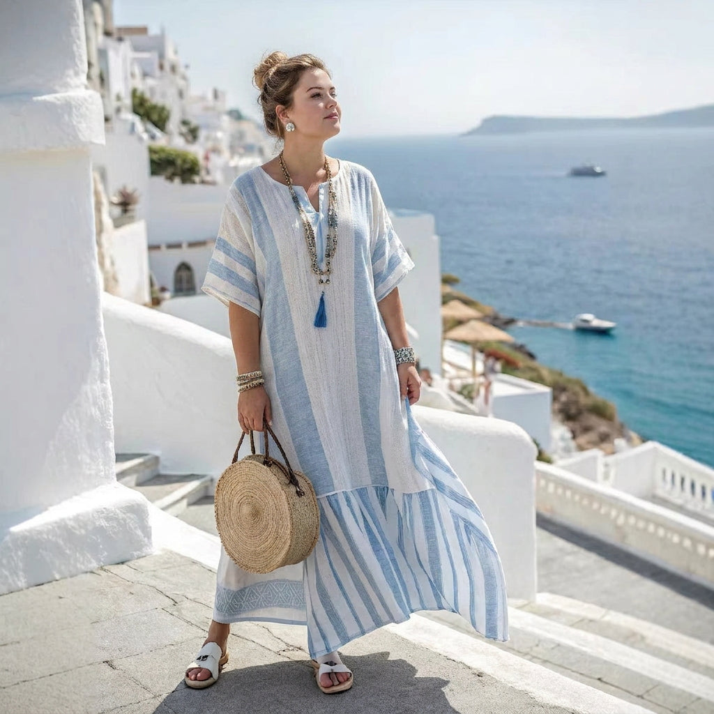 Olivia | Vestido Maxi Costero Relajado