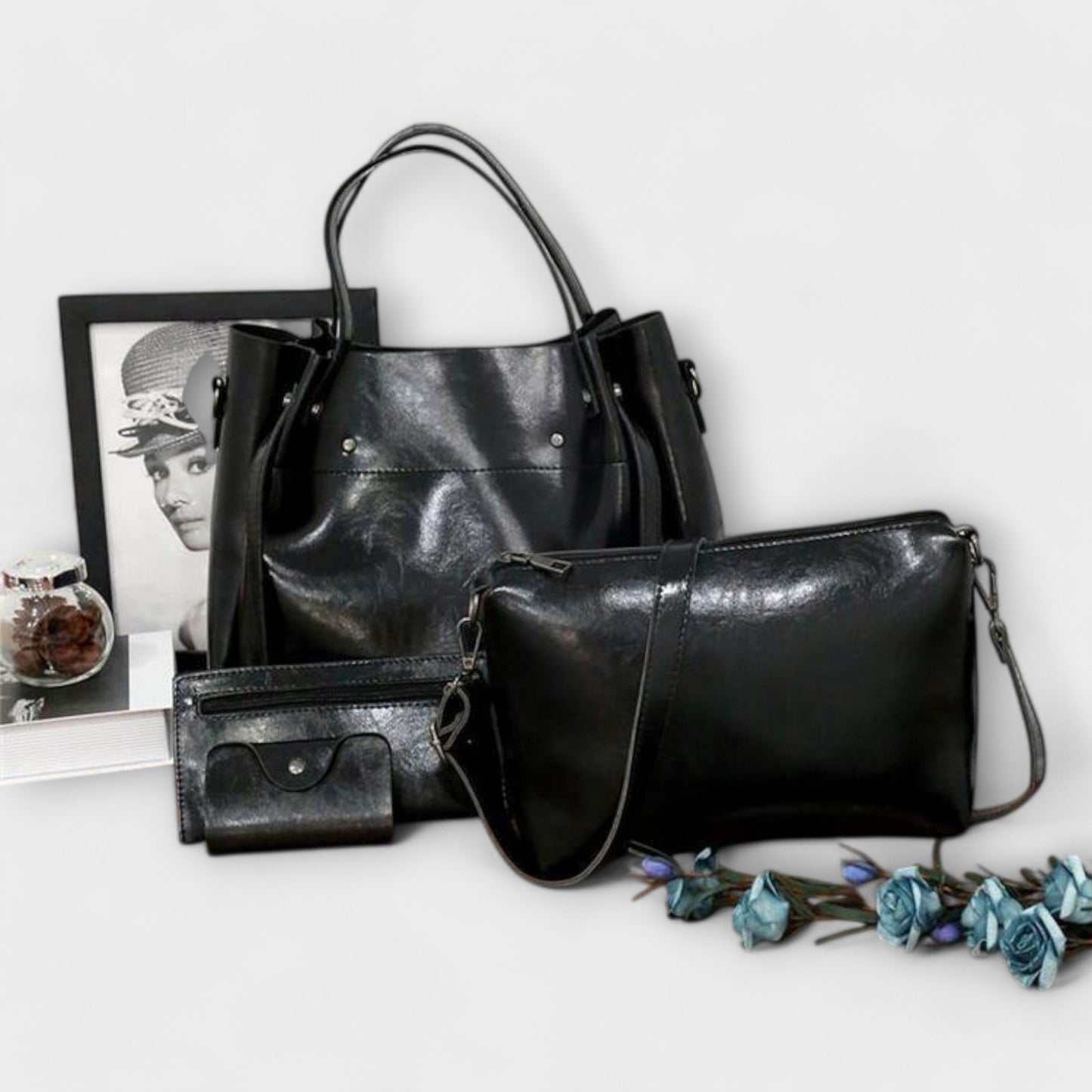 Leah | Conjunto de 4 Bolsos Vintage