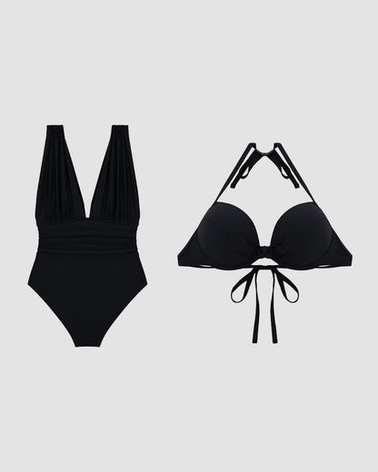 Karina | Bañador Reductor Escote V — Edición Verano