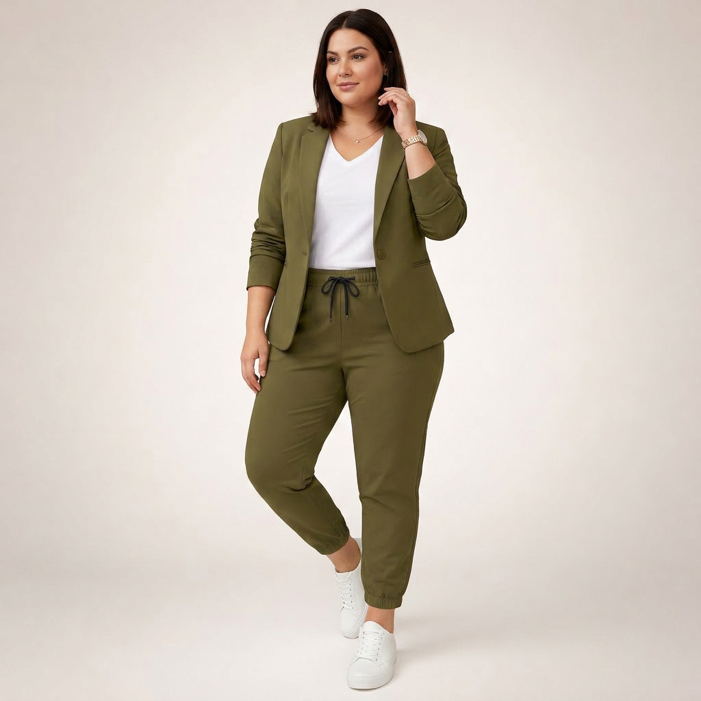 Eva | Traje Holgado con Toque Deportivo