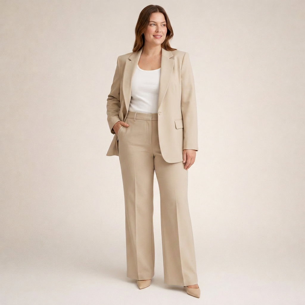 Vanessa | Traje Elegante con Pantalón Acampanado