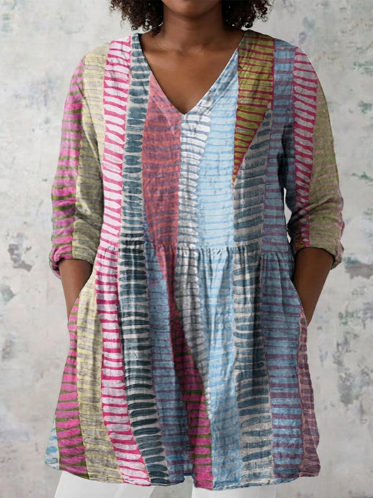 Blusa Larga con Escote en V Anais