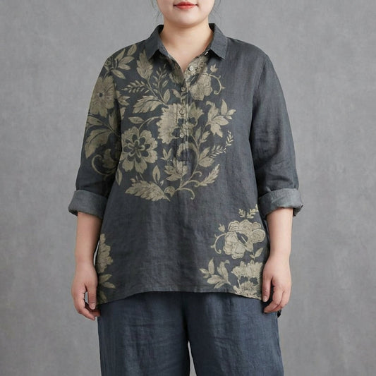 CELESTE | BLUSA DE LINO ELEGANTE