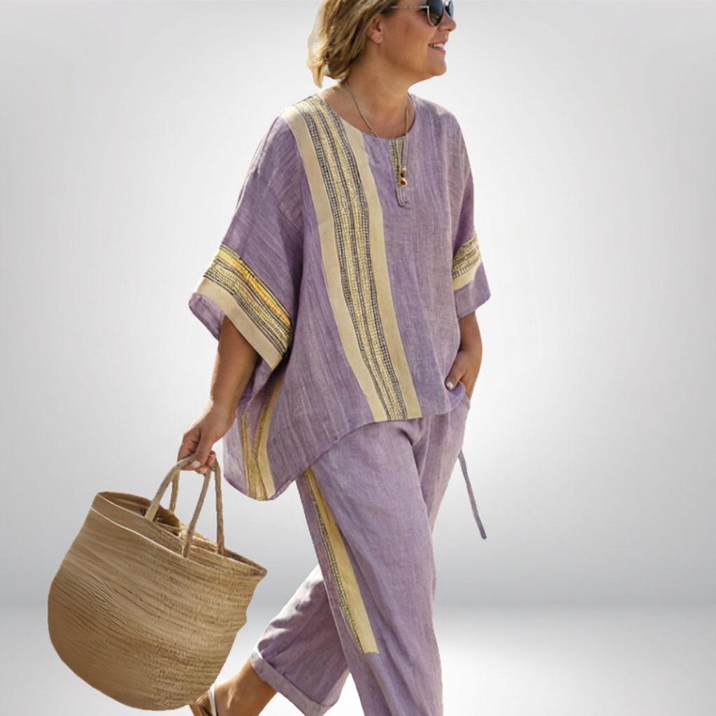 Daisy | Conjunto Boho de Rayas