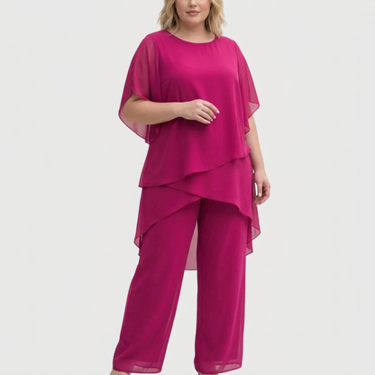 Linda | Conjunto con Pantalón Palazzo Drapeado