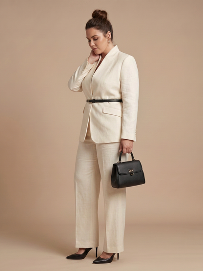 Delta | Traje Estructurado con Cuello Alzado