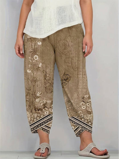 Pantalón Capri Floral Vintage Natasha