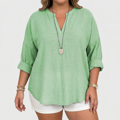 Lenara™ | Flowy Elegant Beach Shirt