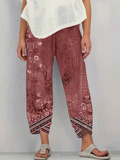 Pantalón Capri Floral Vintage Natasha