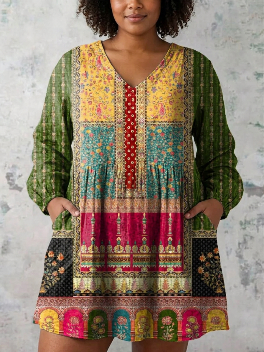 Emilie | Long Blouse with V-Neck