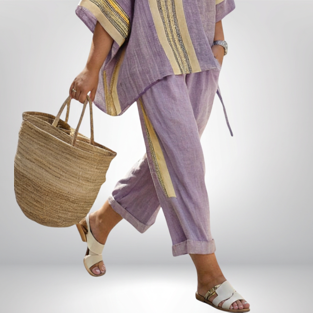 Daisy | Conjunto Boho de Rayas