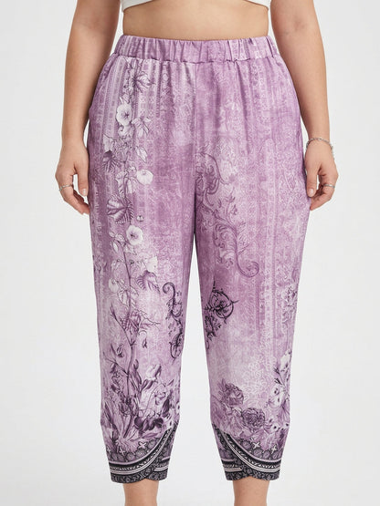 Pantalón Capri Floral Vintage Natasha