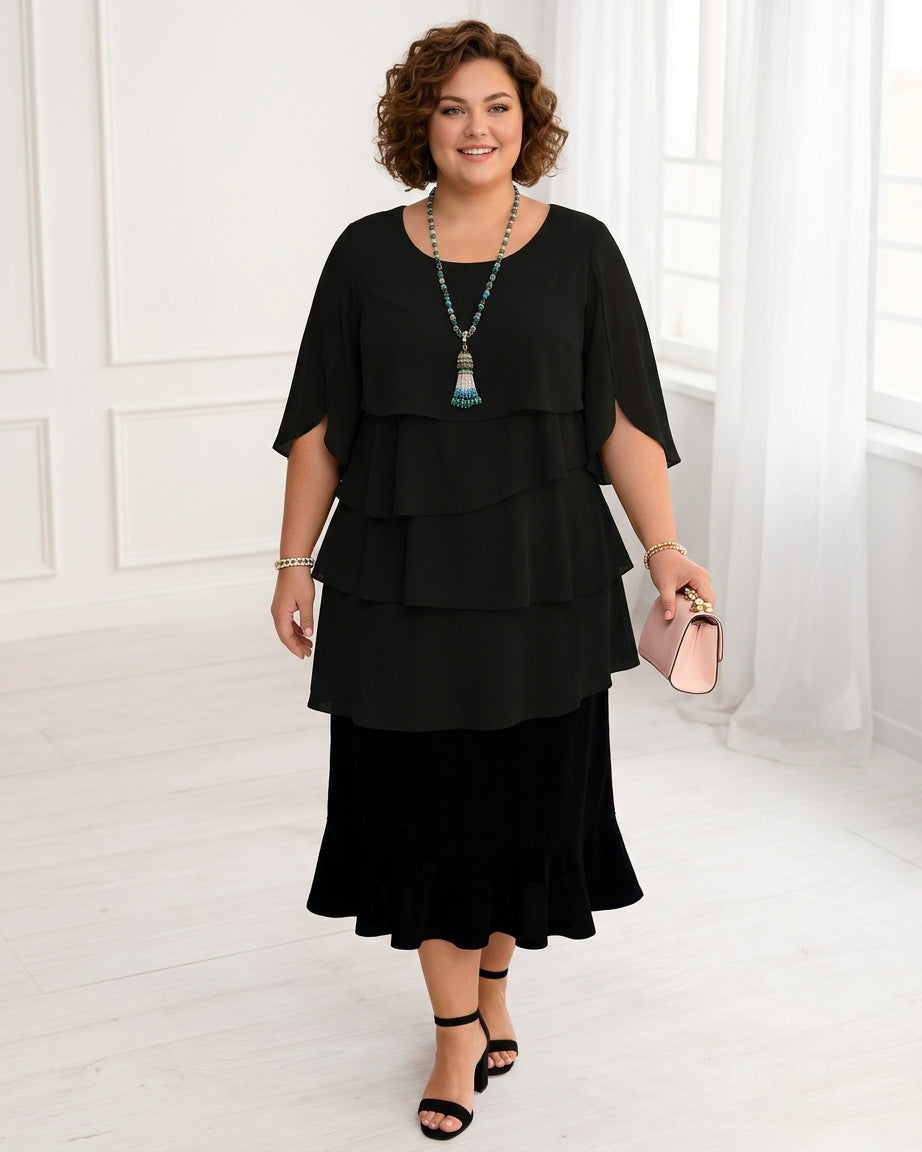Patricia | Vestido Cómodo Elegante con Volantes