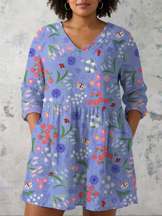 Aline | Long Blouse with V-Neck