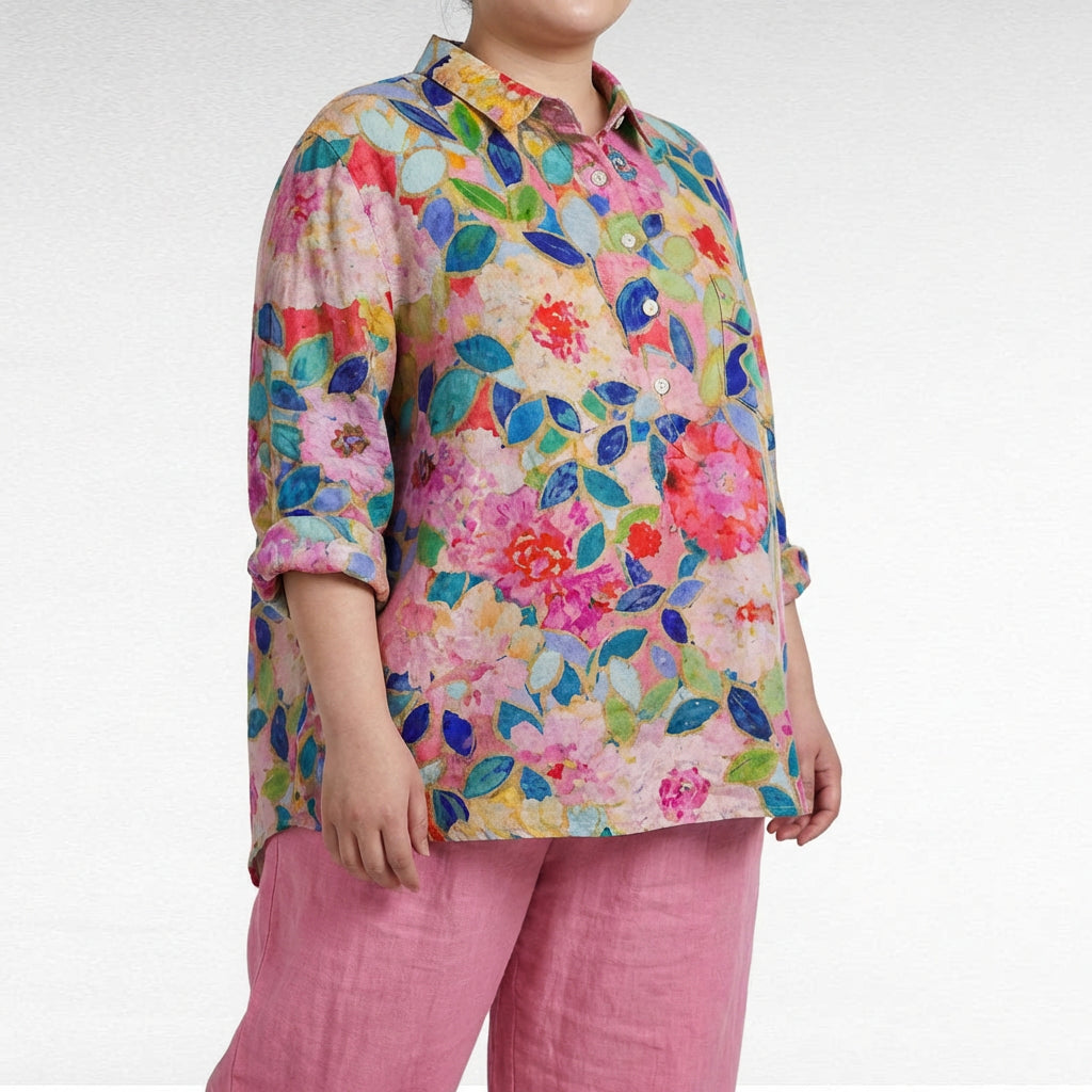 CLAIRE | BLUSA DE LINO ELEGANTE