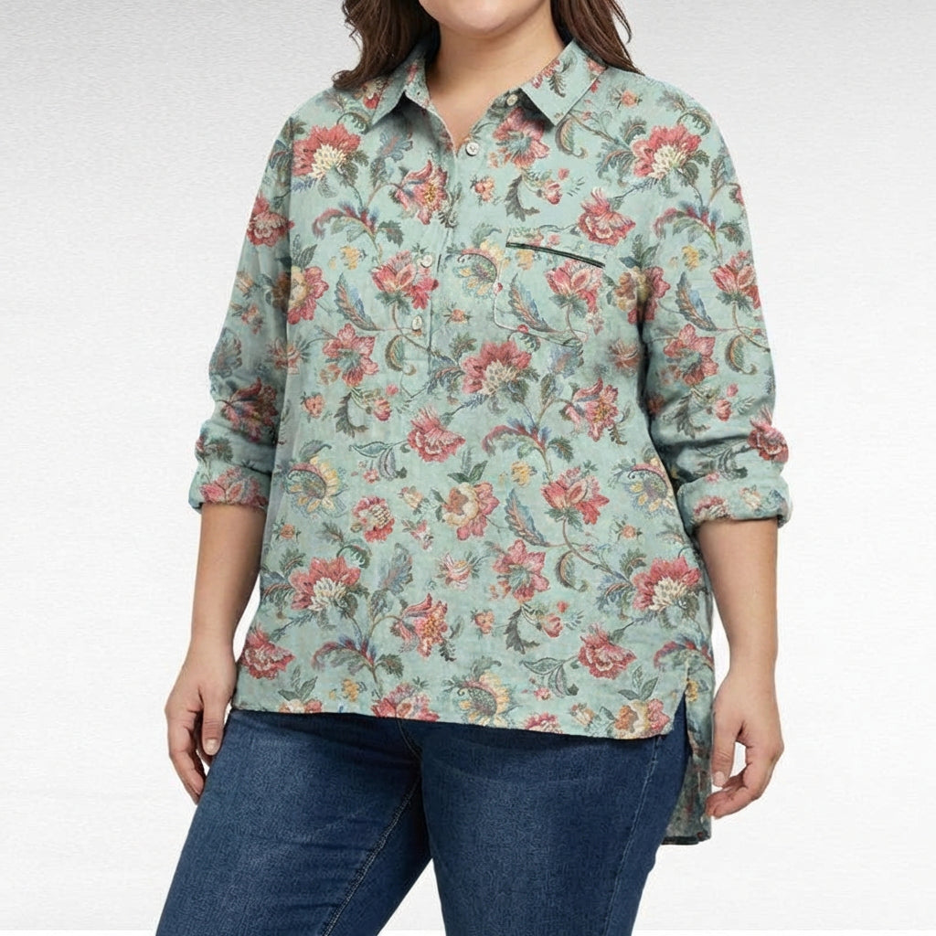 CLAIRE | BLUSA DE LINO ELEGANTE