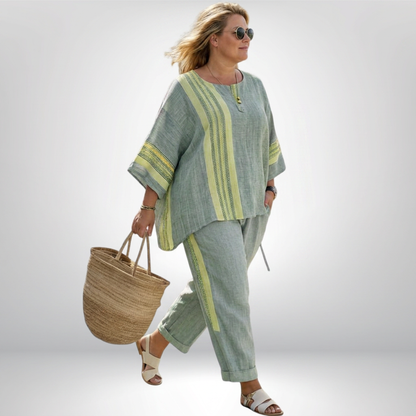 Daisy | Conjunto Boho de Rayas