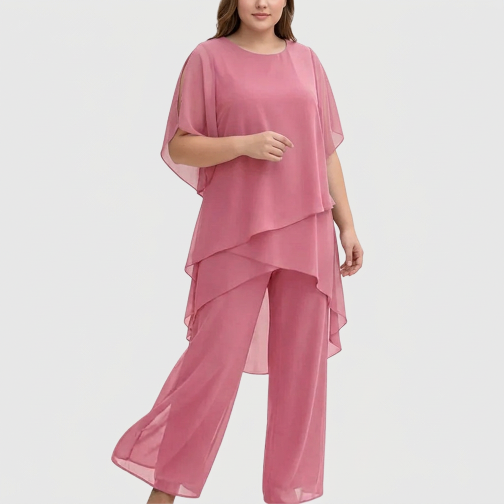Linda | Conjunto con Pantalón Palazzo Drapeado