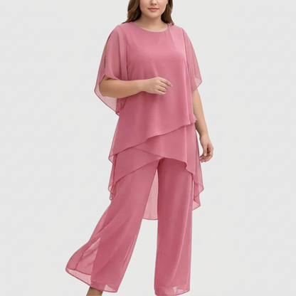 Linda | Conjunto con Pantalón Palazzo Drapeado