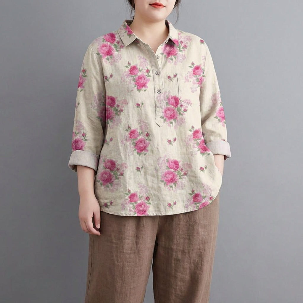 CLAIRE | BLUSA DE LINO ELEGANTE