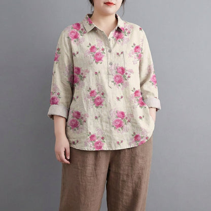 CLAIRE | BLUSA DE LINO ELEGANTE